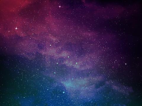 Una hermosa vista del espacio estrellado llena de colores vibrantes.