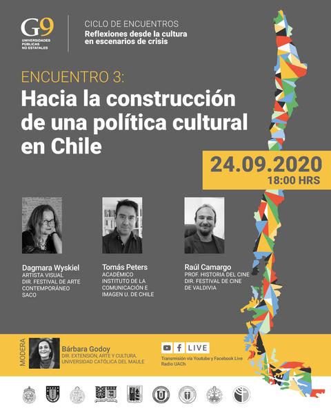 El evento discute la creación de una política cultural en Chile, con la participación de destacados panelistas.