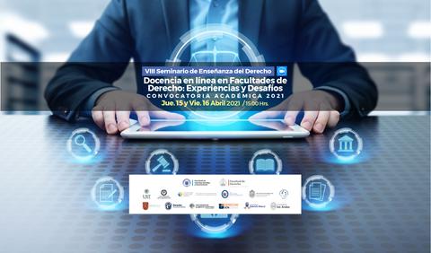 El seminario virtual sobre docencia en línea en facultades de derecho aborda experiencias y desafíos en la enseñanza.