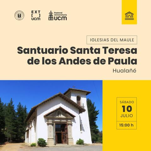 Imagen del Santuario Santa Teresa de los Andes de Paula, ubicado en Hualañé.