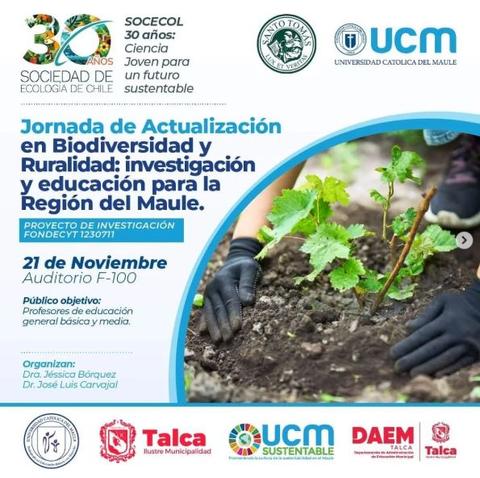 Evento académico sobre biodiversidad y ruralidad en la Región del Maule.