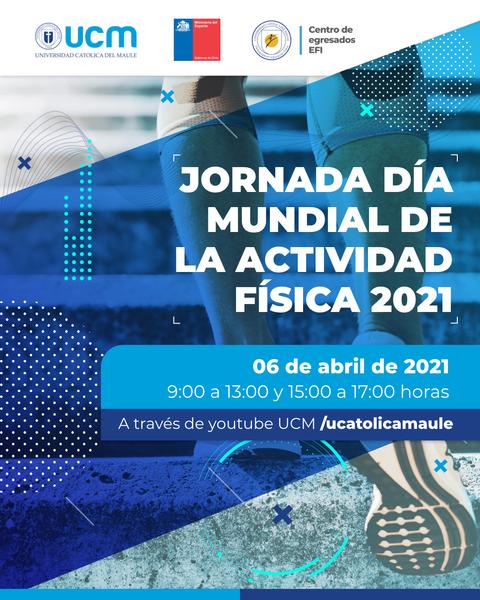 Anuncio sobre la jornada del Día Mundial de la Actividad Física 2021.