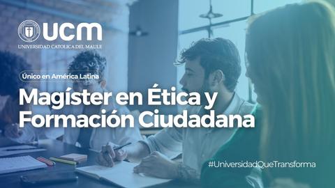 Imagen promocional de un programa académico sobre ética y formación ciudadana.