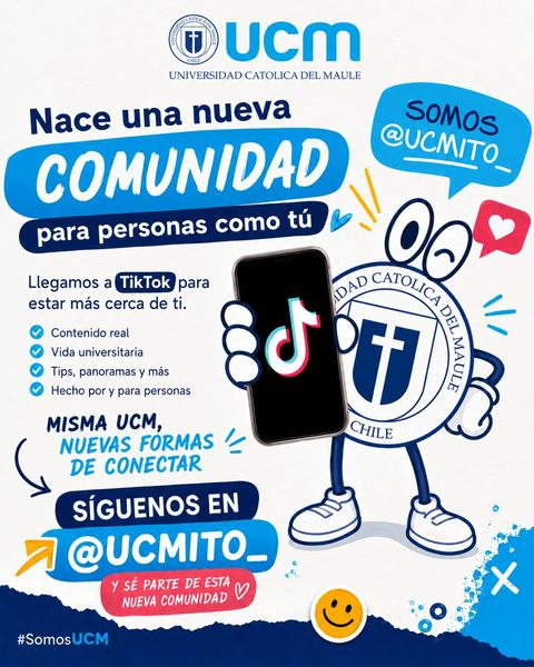 Anunciamos la llegada de una nueva comunidad para estudiantes de la UCM que se conectará a través de TikTok.