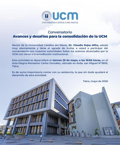 Conversatorio sobre los avances y desafíos de la Universidad Católica del Maule.