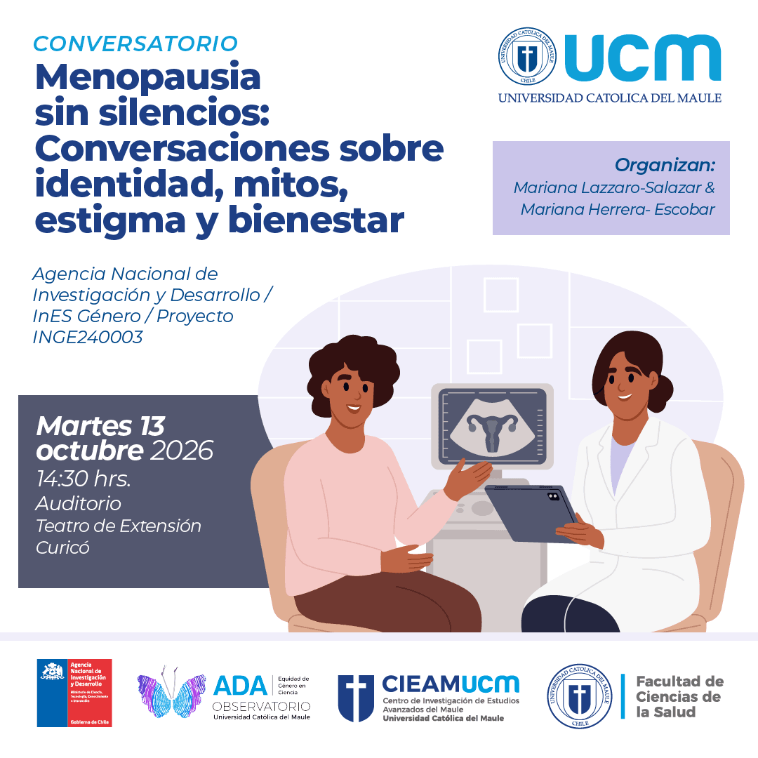 Charla sobre la menopausia que aborda mitos y realidades en un ambiente académico.