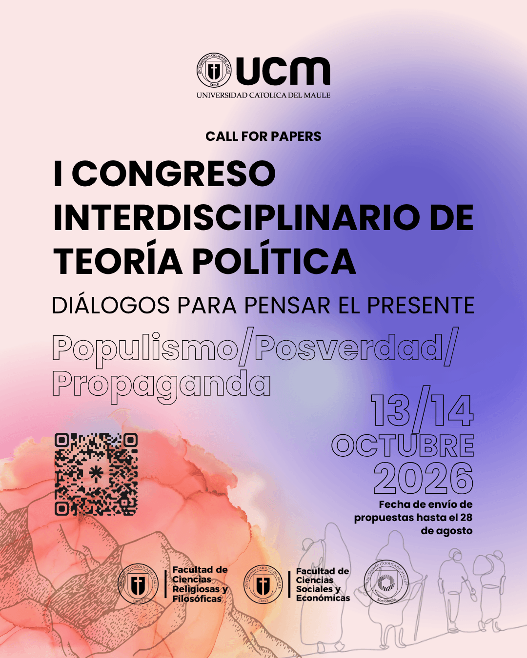 Anuncio del I Congreso Interdisciplinario de Teoría Política en la Universidad Católica del Maule.